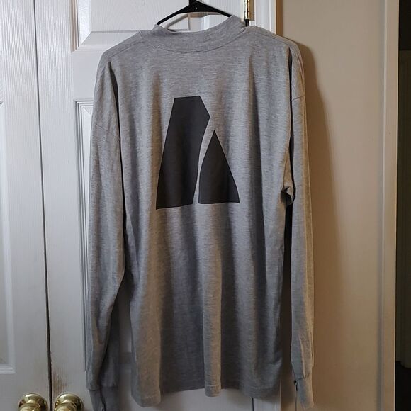 Army reflective logo gray long sleeve tshirt  Sz L - Picture 3 of 9